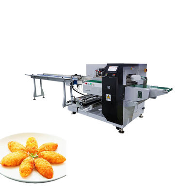 Máy đóng gói gối thực phẩm đông lạnh nhanh Máy niêm phong gối thép không gỉ