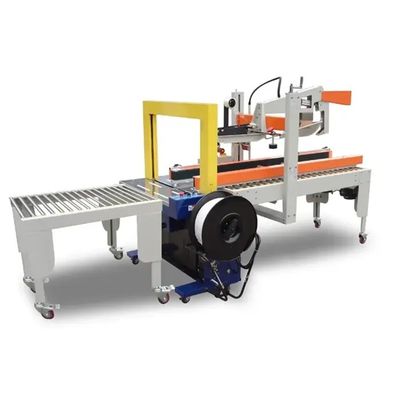 Tự động Carton gấp niêm phong dây chuyền máy 430KG cho sản xuất hợp lý