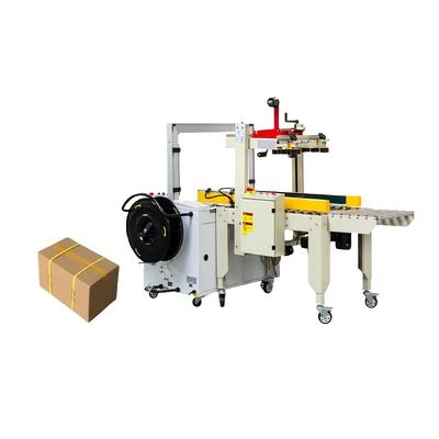 Máy tự động bọc bọc hộp điện gấp niêm phong dây đai cho bao bì