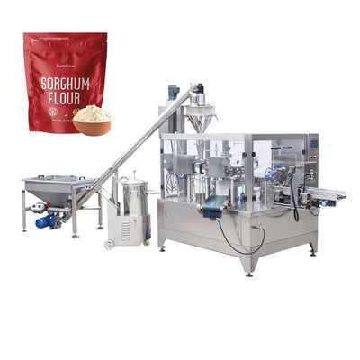 Máy đóng gói tự động Matcha thực phẩm Doy đóng gói điền lên túi niêm phong đứng lên hạt gia vị gia vị bột đóng gói máy