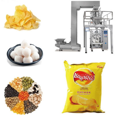 PLC Popcorn Chips đóng gói máy hạt đóng gói máy cho nhà máy chế biến đồ ăn nhẹ SUS304