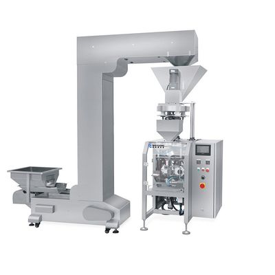 Công nghiệp hình dáng dọc Bộ máy đóng dấu điền PLC điều khiển màn hình cảm ứng 304 thép không gỉ 10-90 túi/min Tốc độ